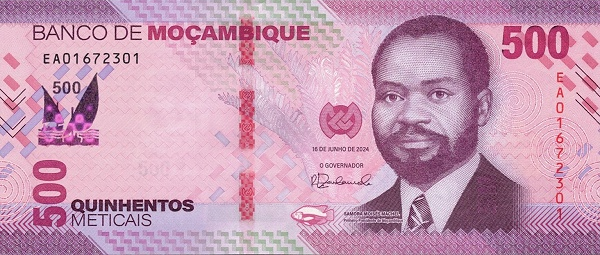 (501) ** PNew (PN159) Mozambique - 500 Meticais (2024)